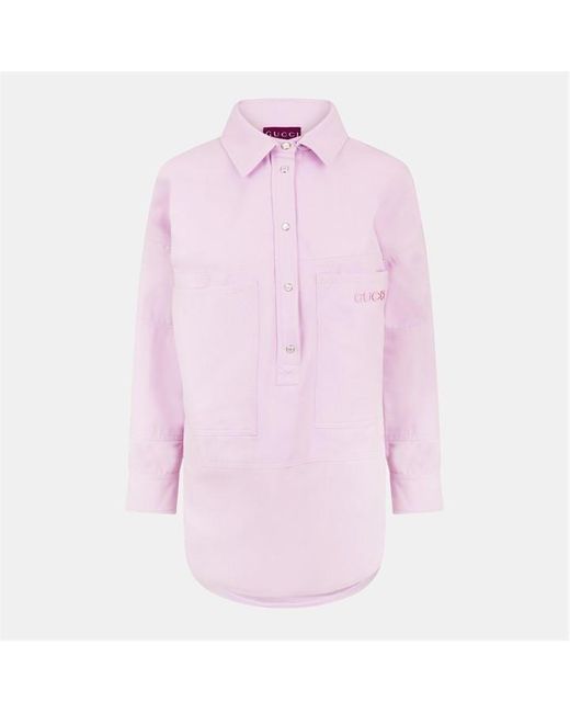 Gucci Pink Canvas Shirt