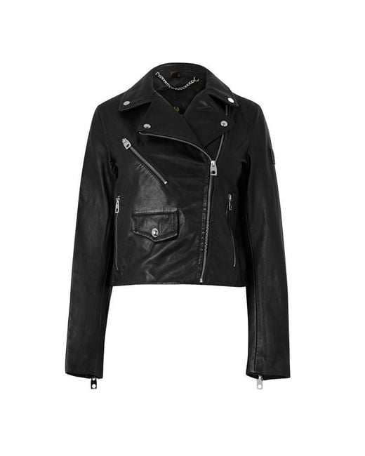 Belstaff Black Leather Jacket