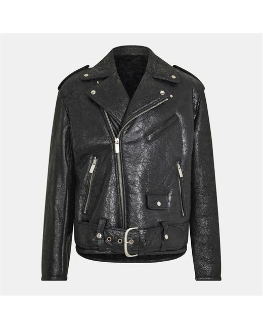 Off-White c/o Virgil Abloh Black Shearling Jacket for men