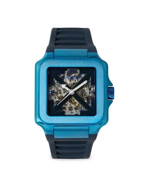 Off-White c/o Virgil Abloh Blue Proto Auto Watch for men