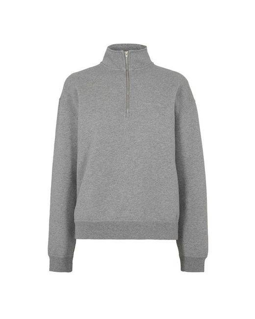 Canada Goose Gray Wander 1/4 Zip Fleece