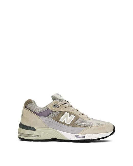 New Balance White Nb 991