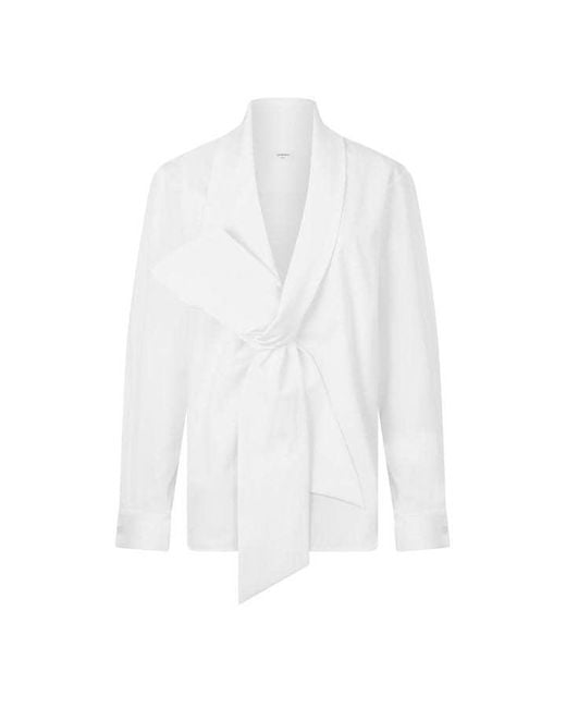 Saint Laurent White Long Sleeve Shirt