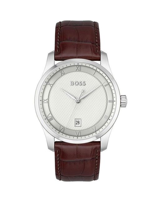 Boss Brown Bssjwl Principle Large Roman Numerals Watch for men