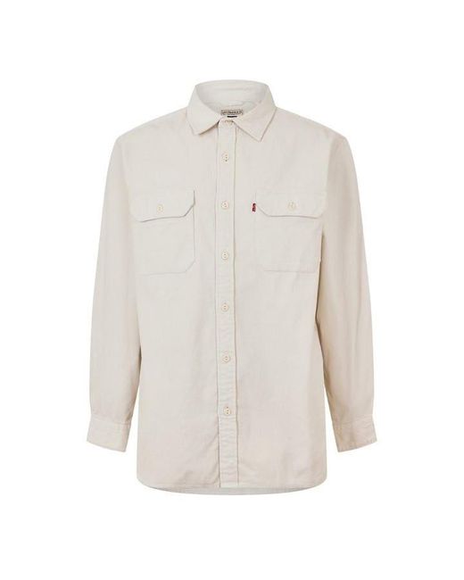 Levi's White Jackson Worker Onyx Overshirt for men