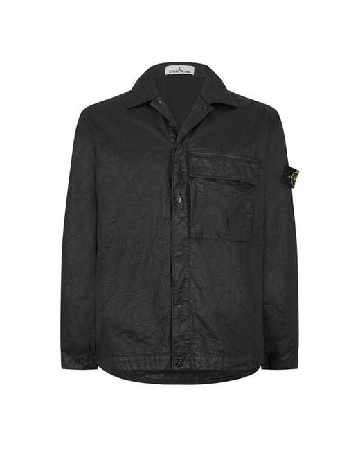 Stone Island Black Overshirt for men