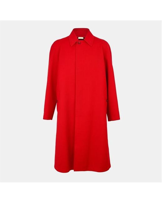 Gucci Red Traditional Trench Coat for men