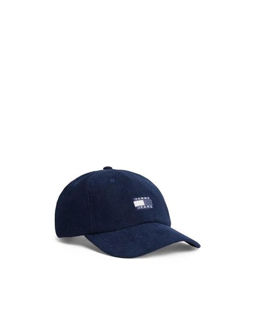Tommy Hilfiger Blue Heritage Cord Baseball Cap for men
