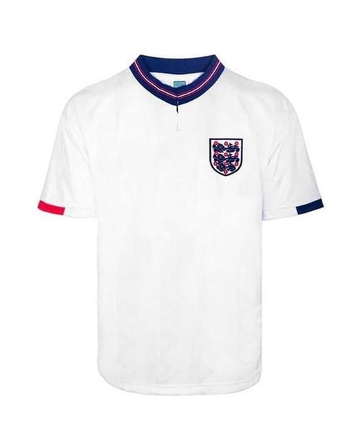 Score Draw White England Home Shirt 1988/89 for men