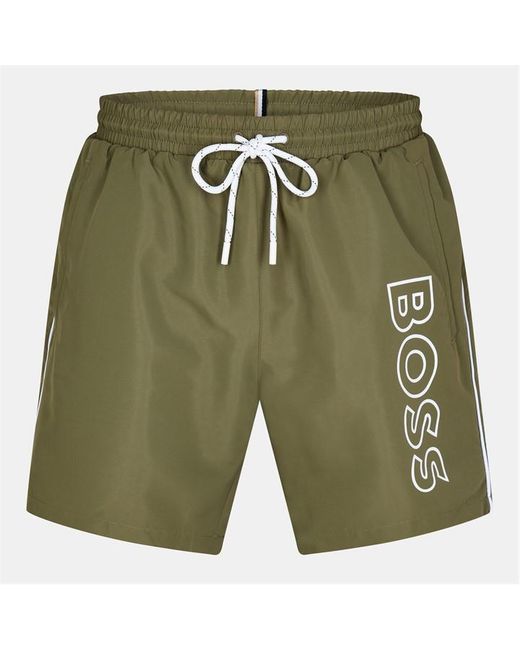 Boss Green Swim Shorts With Logo Detail (Stormfish) for men