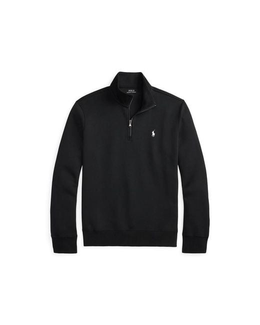 Polo Ralph Lauren Black Tech 1/4 Zip Fleece for men