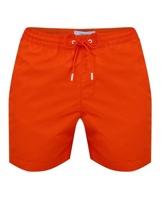 Calvin Klein Orange Medium Tape Swim Shorts for men
