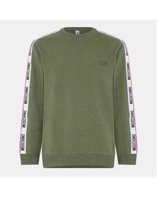 Moschino Green Tape Sweatshirt for men