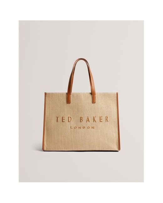 Ted Baker Natural Raffia Icon Shoulder Bag