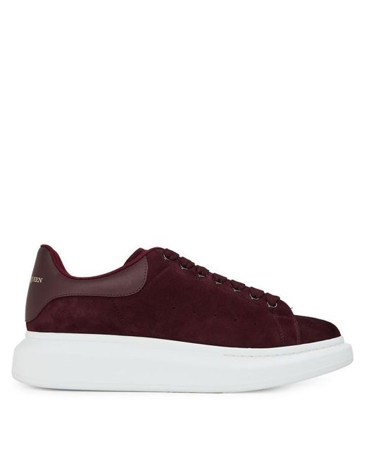 McQueen Red Oversized Leather Trainers for men