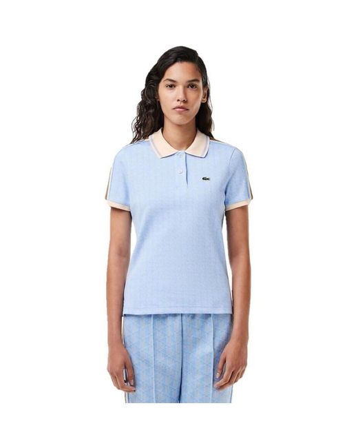 Lacoste Green Slim Fit Monogram Polo
