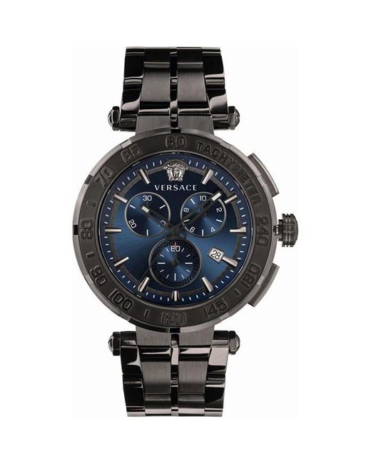 Versace Gray Chrono Plated Stainless Steel Luxury Analogue Watch for men