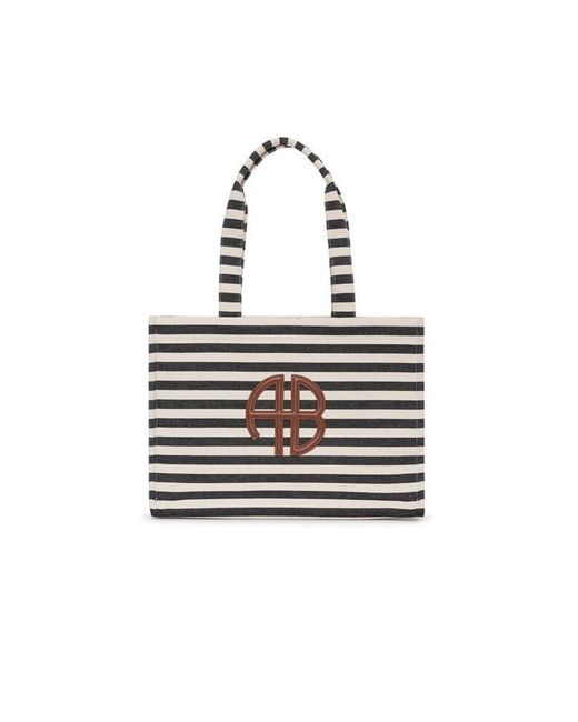 Anine Bing White Lara Tote Bag