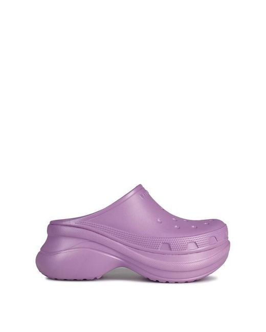 Balenciaga Purple Crocs Mule