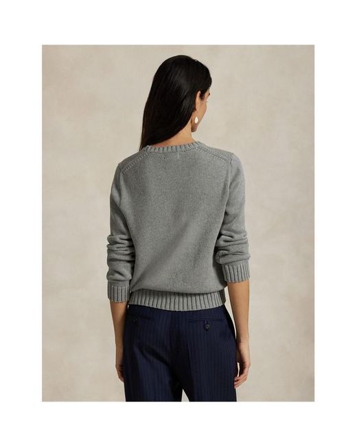 Polo Ralph Lauren Gray Flag Knit Jumper