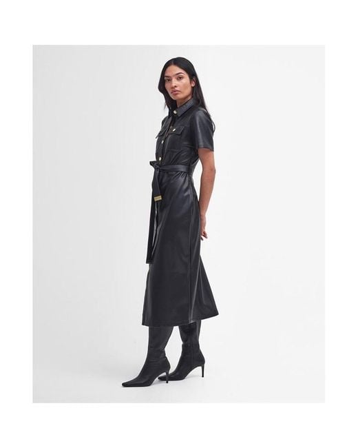 slim fit dress slacks Latte Off the Shoulder Faux Leather Mini Dress