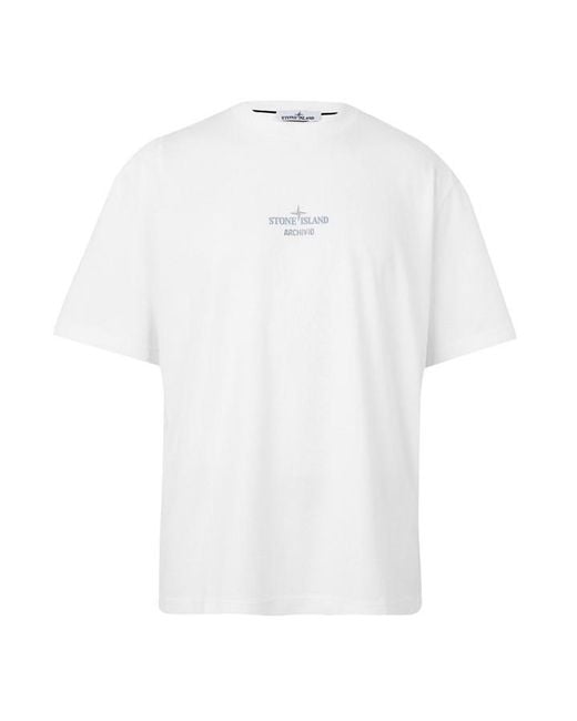 Stone Island White Stone Archivio Tee Sn64 for men