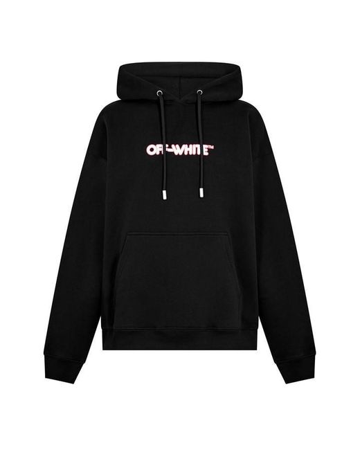 Off-White c/o Virgil Abloh Black Round Logo Skate Pull Over Hoodie for men