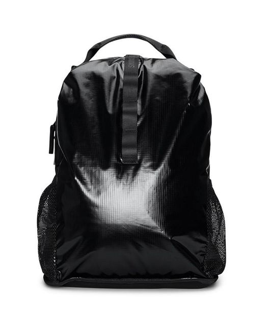 Rains Black Sibu Clip Front Backpack