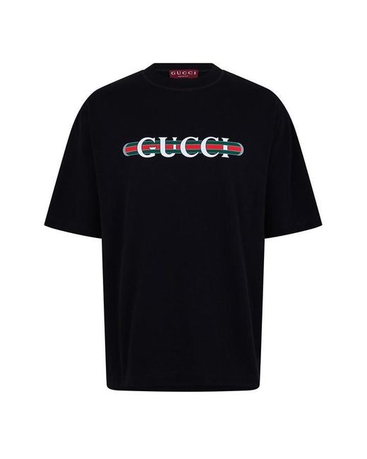 Gucci Black Oversized T-Shirt for men
