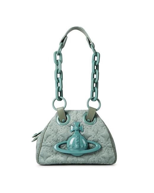 Vivienne Westwood Green Archive Chain Handbag