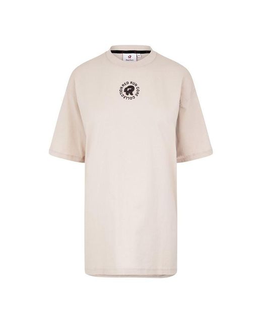 Red Run Natural Oversized T-Shirt