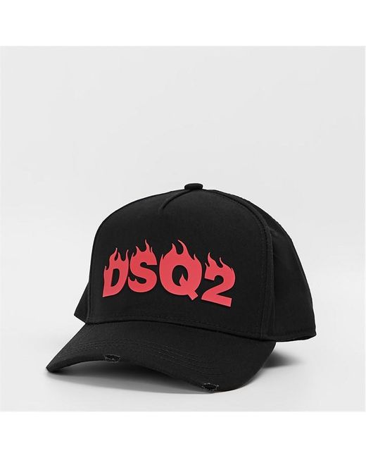 DSquared² Red Flame Baseball Cap for men