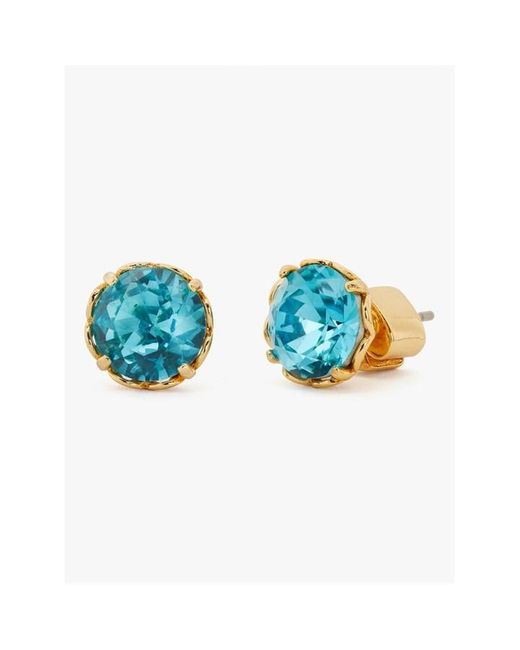 Kate Spade Blue Kate Round Earrings