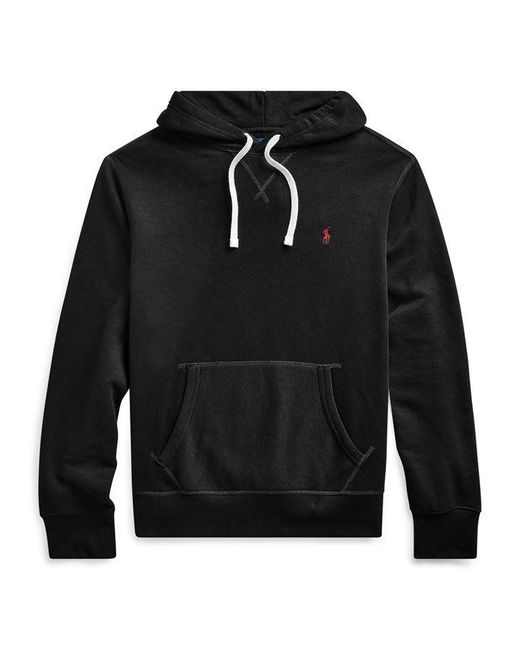 Polo Ralph Lauren Black Fleece Pull On Hoodie for men