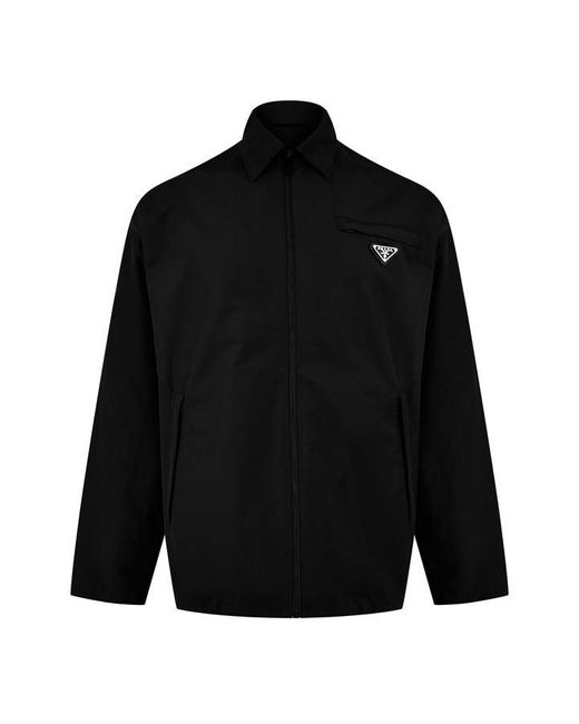 Prada Black Technical Poplin Jacket for men