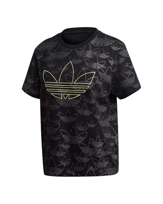 Adidas Originals Black Crped T Shirt Ld99