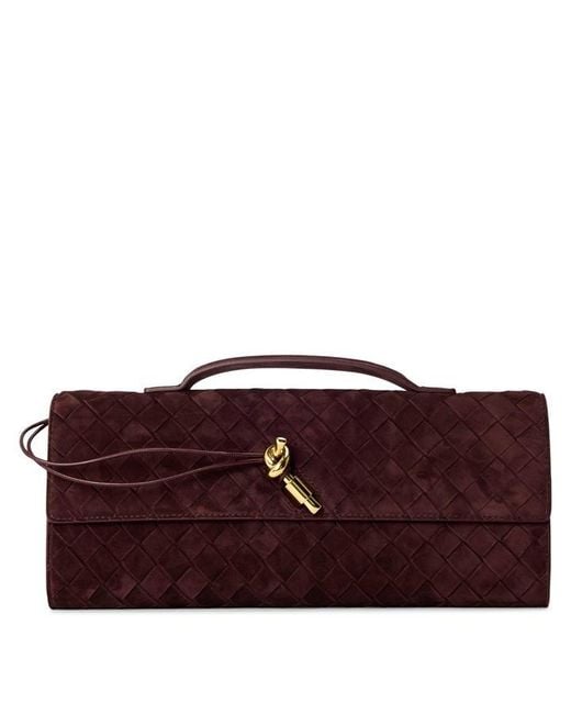 Bottega Veneta Red Andiamo Clutch