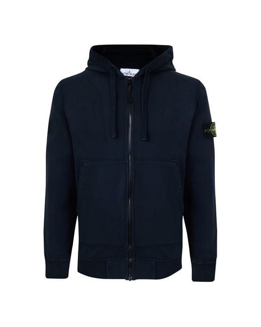 Stone Island Blue Stone Hw F-Zip Hood Sn64 for men