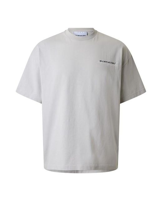 MKI Miyuki-Zoku Gray Script T-Shirt for men