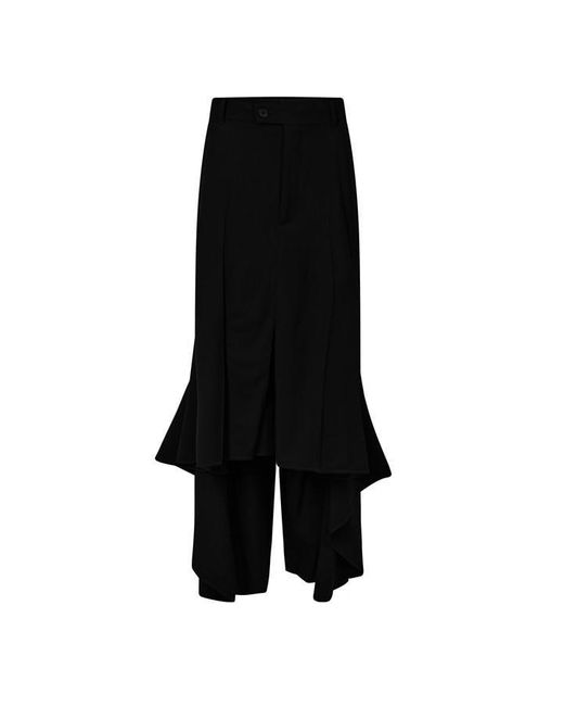 Balenciaga Black Bal Godet Skirt Ld41