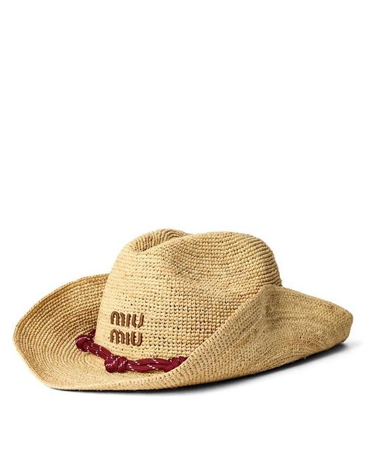 Miu Miu Natural Cowboy Hat