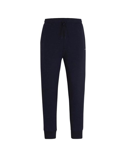 Boss Blue Hadiko Curved joggers for men