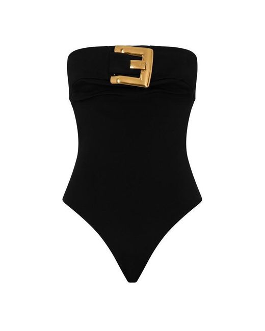 Balmain Black Buckle Top Ld54