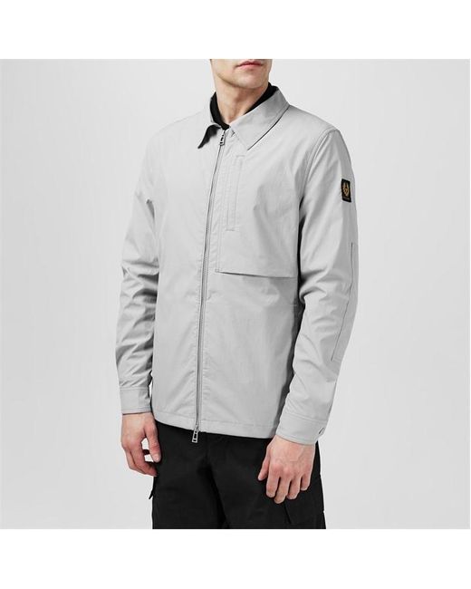 Belstaff Gray Path Long Sleeve Overshirt for men