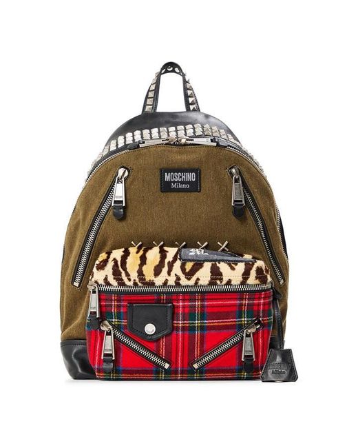 Moschino Red Backpack for men