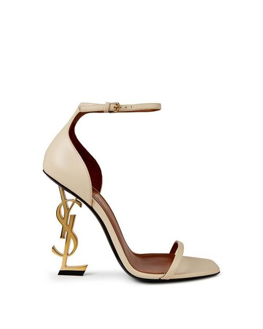 Saint Laurent Metallic Opyum Heeled Sandals