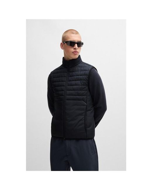 Boss Blue Urbanex Quilted Water Resistant Sleeveless Gilet for men