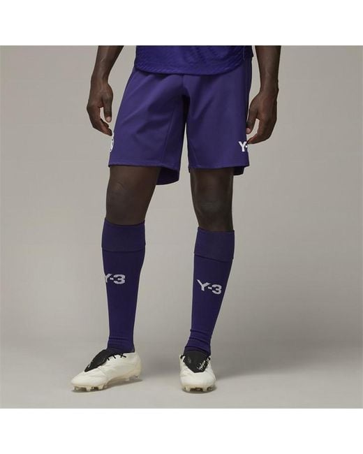Y-3 Blue X Real Madrid Fourth Kit Shorts 2023 2024 for men