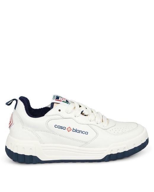 Casablanca White Casa Court Trainers