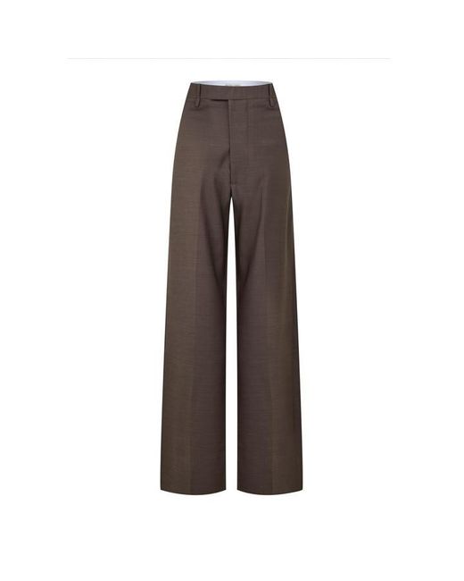 Bottega Veneta Brown Straight Trousers